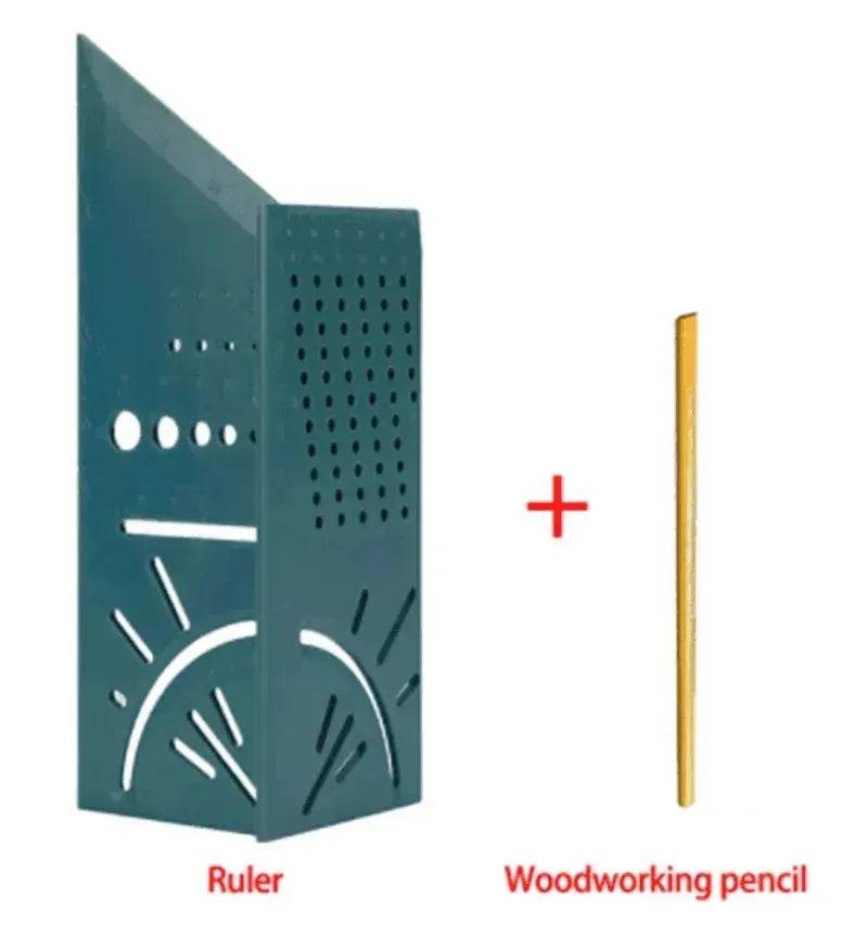 3D Woodworking Measuring Ruler 3D Angle Ruler Square Wood Measuring Tool - www.Shopthatapp.com #