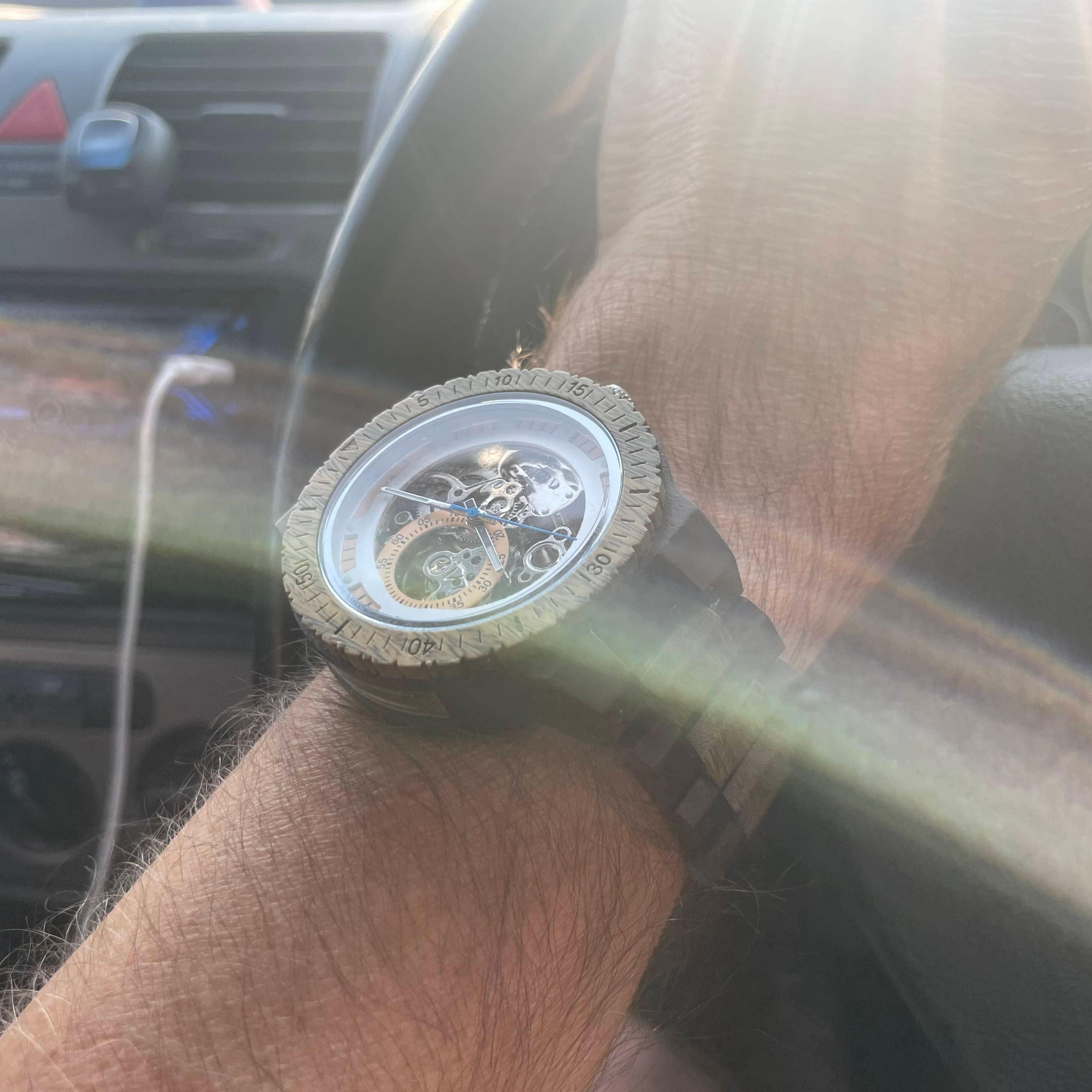 The Hemlock: Wood Watch for Men - www.Shopthatapp.com