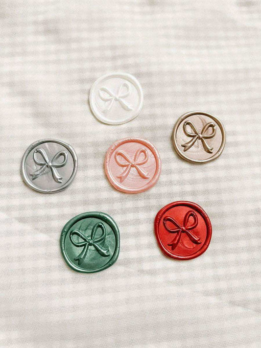 3D Bow wax seals - Set of 9 - Www.Shopthatapp.com