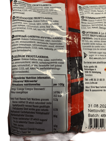 BUBS Godis Hallon Skalle Candy Bag 90G - Swedish Edition - www.Shopthatapp.com