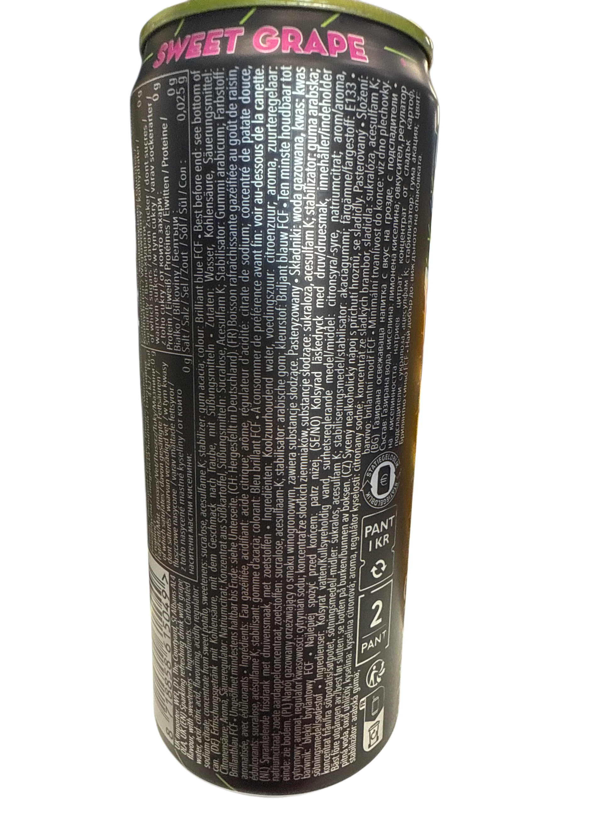 Candy Can Rick And Mortys Halloween Purple Potion Zero Sugar Sweet Grape Flavour 330ML - Canadian Edition - www.Shopthatapp.com