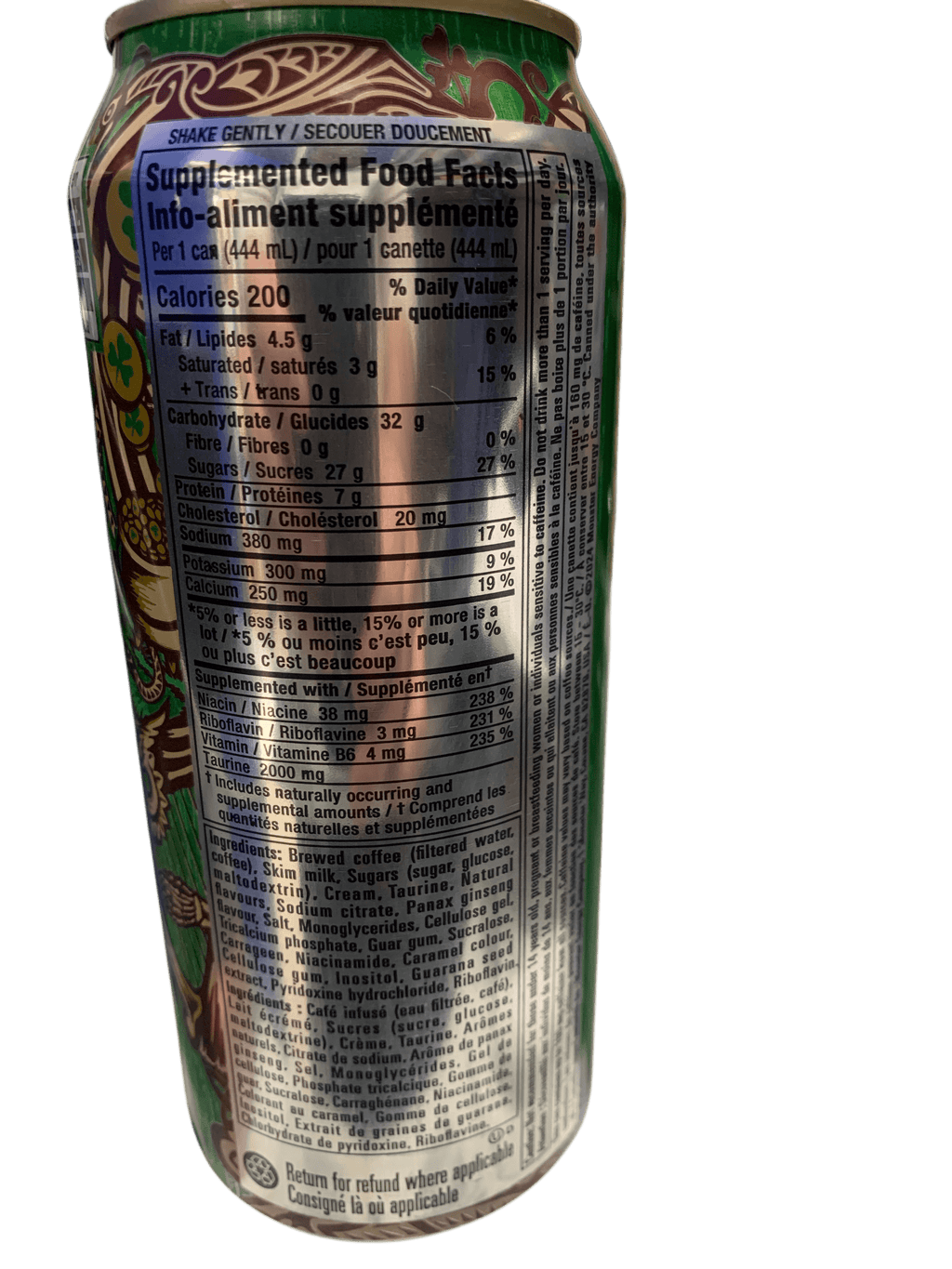 Monster Java Irish Cream Energy Drink 444ML - Canadian Edition - www.Shopthatapp.com