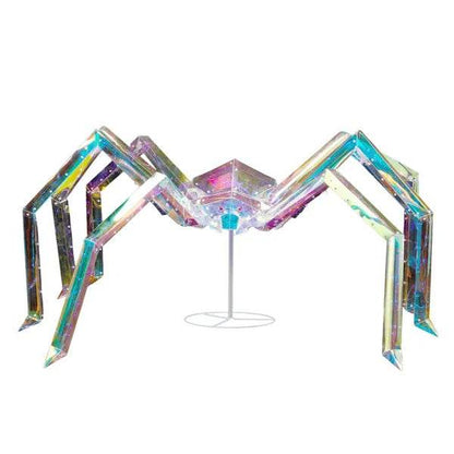 3FT Halloween Decorations Light Up Spider, Outdoor Halloween Decor Lighted Iridescent Spider - www.Shopthatapp.com #