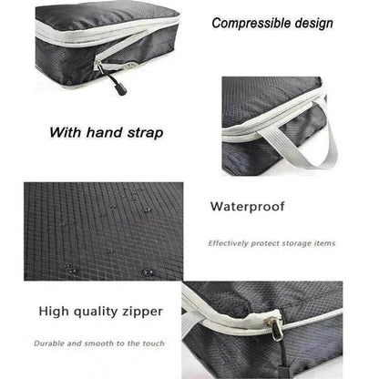 3Pcs Comp. Packing Cubes Expandable Travel Bags Organizer - Random Color - www.Shopthatapp.com