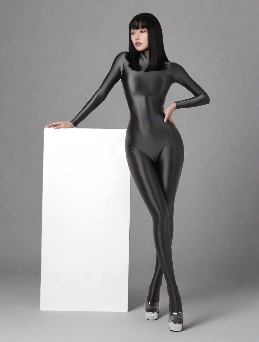 Spandex Nylon Full Bodysuit Back Zipper Zentai Shinny Cosplay Jumpsuit - www.Shopthatapp.com