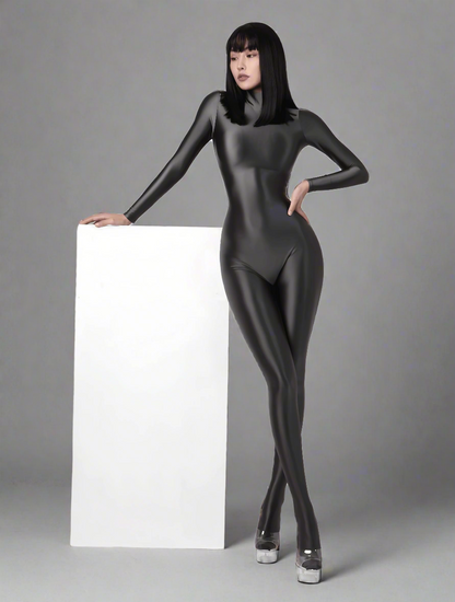 Spandex Nylon Full Bodysuit Back Zipper Zentai Shinny Cosplay Jumpsuit - www.Shopthatapp.com