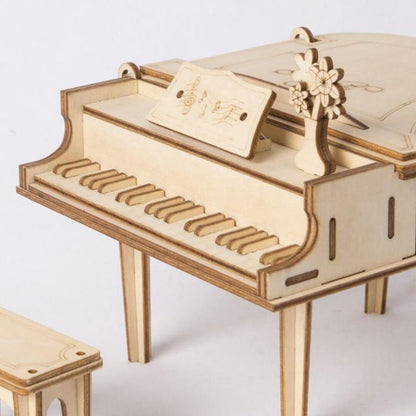 Grand Piano 3D Puzzle Kit | Kidstoylover - Engaging DIY Wooden Model - www.Shopthatapp.com