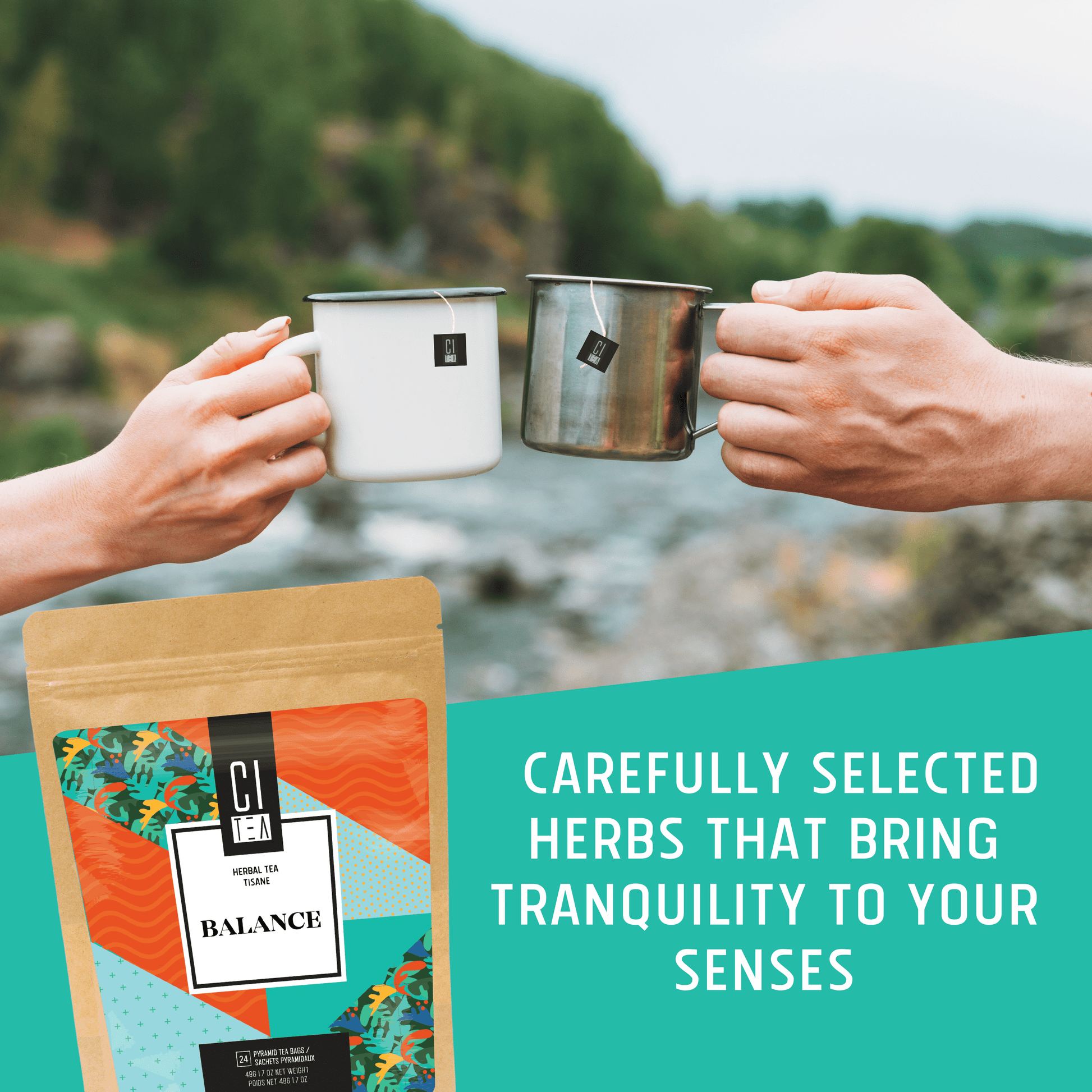 Balance Herbal Tea Pyramid Tea Bags - www.Shopthatapp.com
