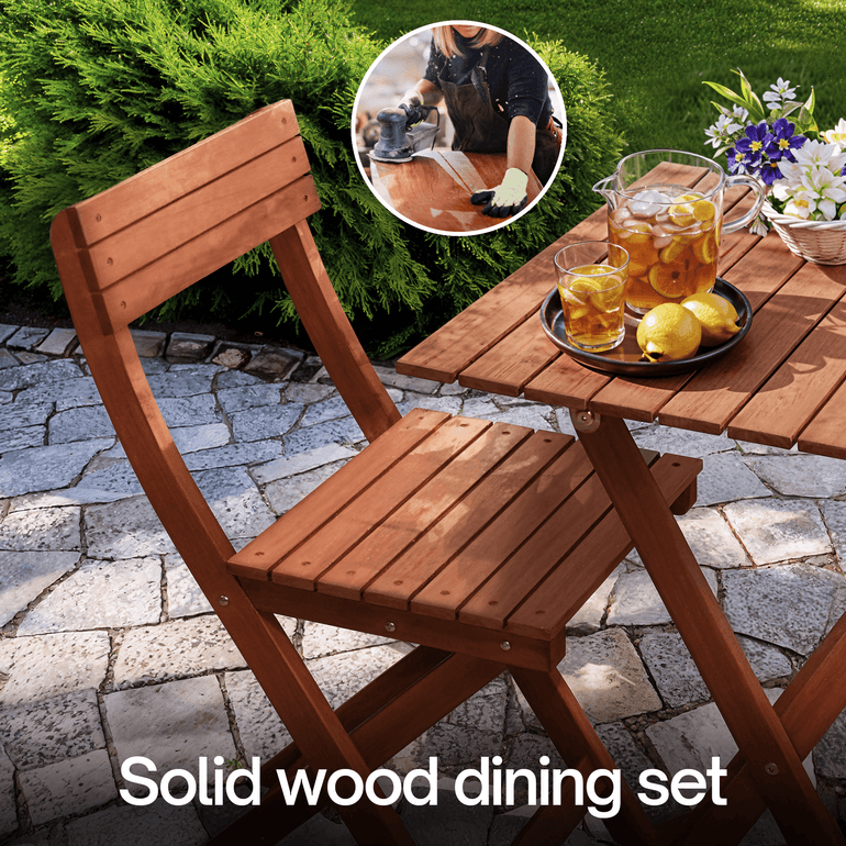 Foldable Bistro Table and Chairs Set - www.Shopthatapp.com