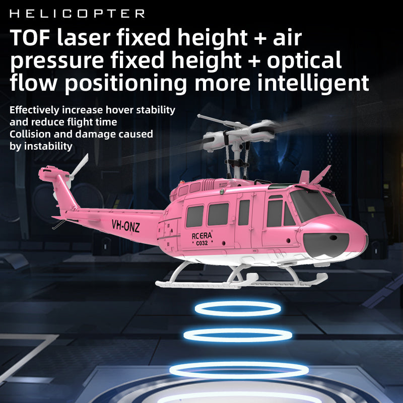 RC ERA C032 UH-1 Huey 6CH RC Helicopter with Smart Positioning & 3D Stunt Flight - www.Shopthatapp.com