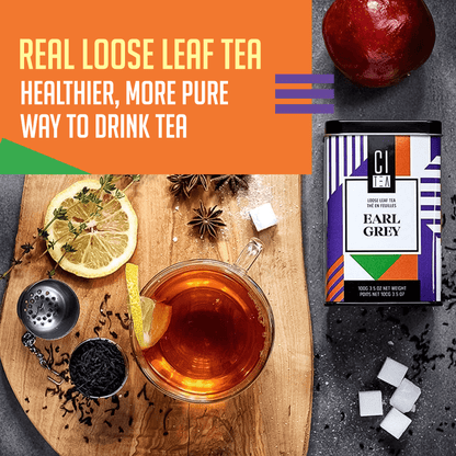 Earl Grey Loose Tea & Infusion Teacup Gift Set