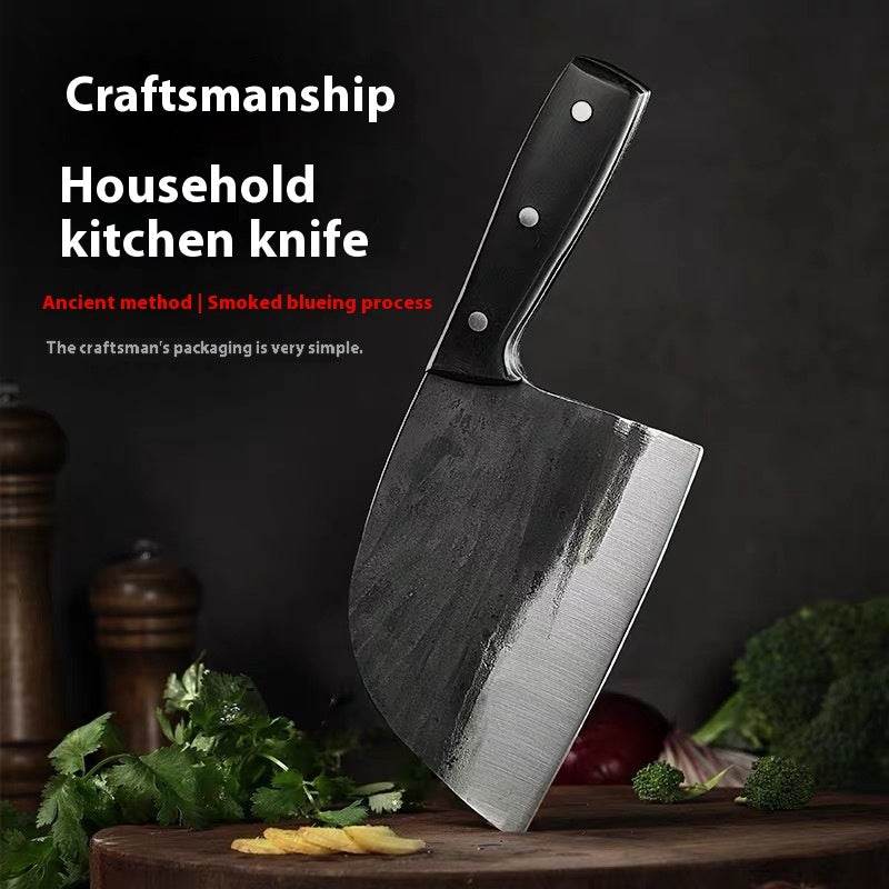 Hand-forged Kitchen Slicing Knife Dedicated For Chefs Cleaver Stainless Steel - www.Shopthatapp.com