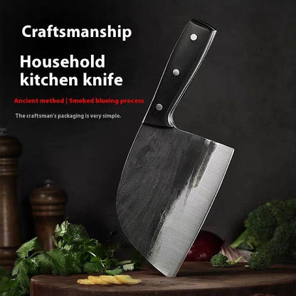 Hand-forged Kitchen Slicing Knife Dedicated For Chefs Cleaver Stainless Steel - www.Shopthatapp.com