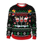 Men And Women Digital Printing Christmas Round Neck Sweater Tops - www.Shopthatapp.com