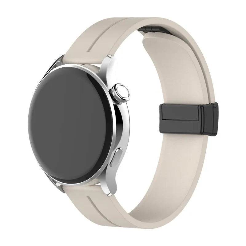 Applicable Watt4 Strap Silicone Magnetic Folding Buckle Watch Band - www.Shopthatapp.com