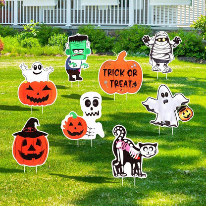 METBOU Halloween Decoration Outdoor Set Of 8 Halloween Decoration Patio Ornaments-Selling On Amazon Is Prohibited - www.Shopthatapp.com