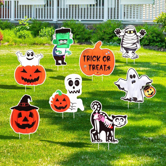 METBOU Halloween Decoration Outdoor Set Of 8 Halloween Decoration Patio Ornaments-Selling On Amazon Is Prohibited - www.Shopthatapp.com