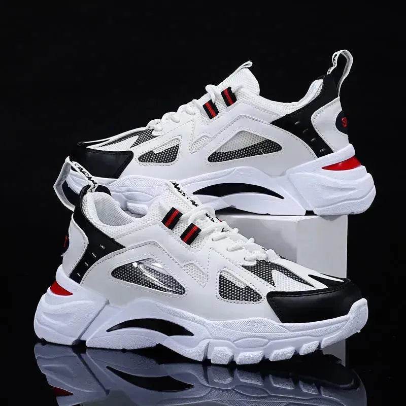 Y2K Fashion Outfit White Sneakers Men Non Slip Walking Running Shoes Sports - www.Shopthatapp.com