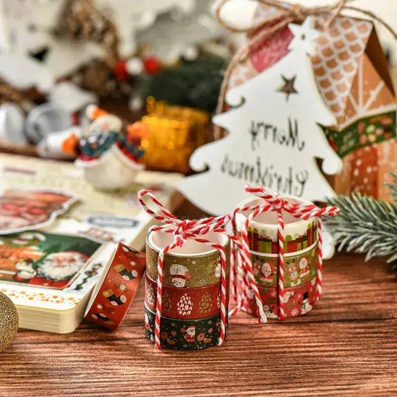 Creative Christmas Gift And Paper Adhesive Tape Journal Tape Christmas Decoration Material Cute Christmas Tape - www.Shopthatapp.com