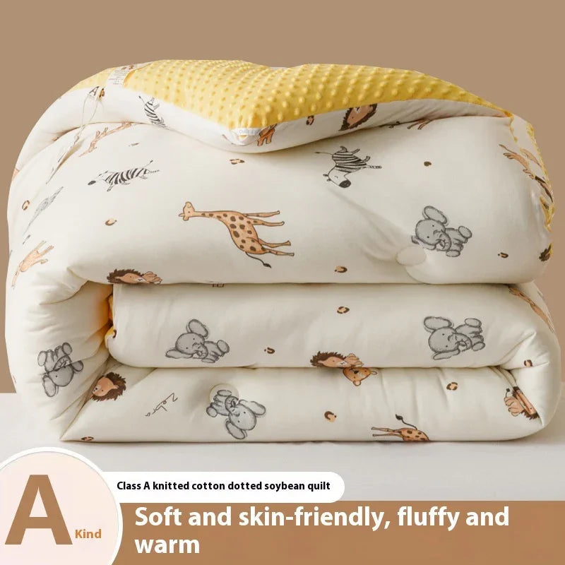 Beanie Velvet Quilt Soybean Fiber Duvet Insert Autumn And Winter - www.Shopthatapp.com