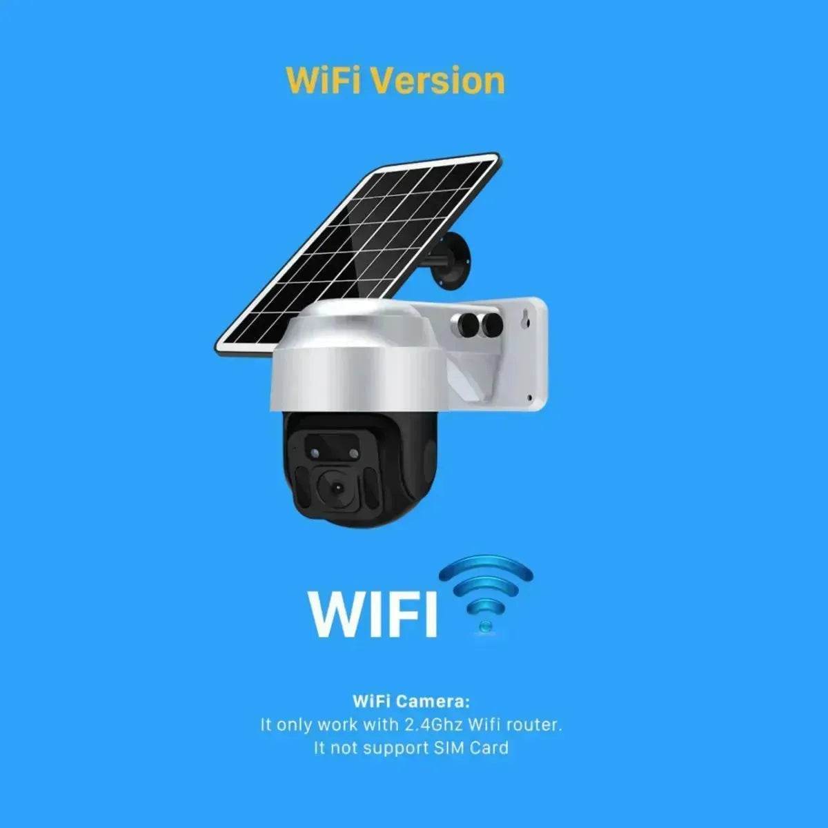 Solar Powered Wireless WiFi Surveillance Camera - www.Shopthatapp.com
