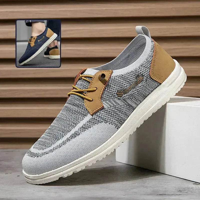 Casual Flat  Slip-on Mesh Shoes Lightweight Breathable Loafers Men Walking Running Sports Shoes Sneakers for Men - www.Shopthatapp.com