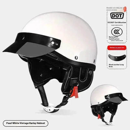 3C Certified Electric Sports Motorcycle Bike Retro Helmet Men And Women - www.Shopthatapp.com