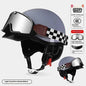 3C Certified Electric Sports Motorcycle Bike Retro Helmet Men And Women - www.Shopthatapp.com