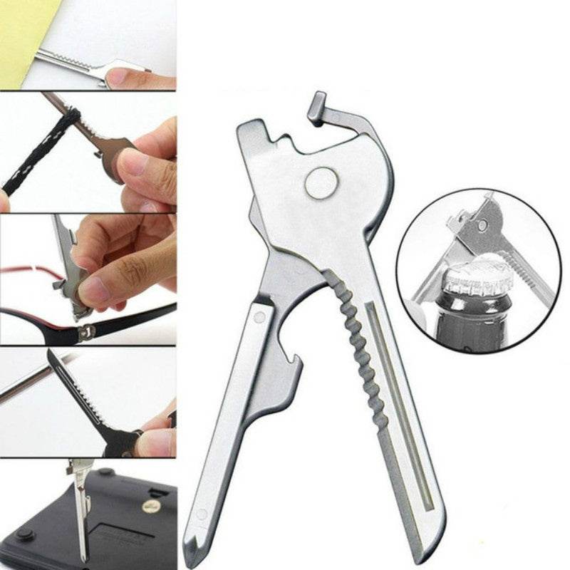 Multipurpose Keychain Key Survive Pocket Opener Shape - Mini Multi Gear - www.Shopthatapp.com