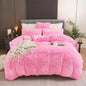 4PCs Plush Duvet Cover Set Luxury Ultra Soft Velvet Duvet - www.Shopthatapp.com