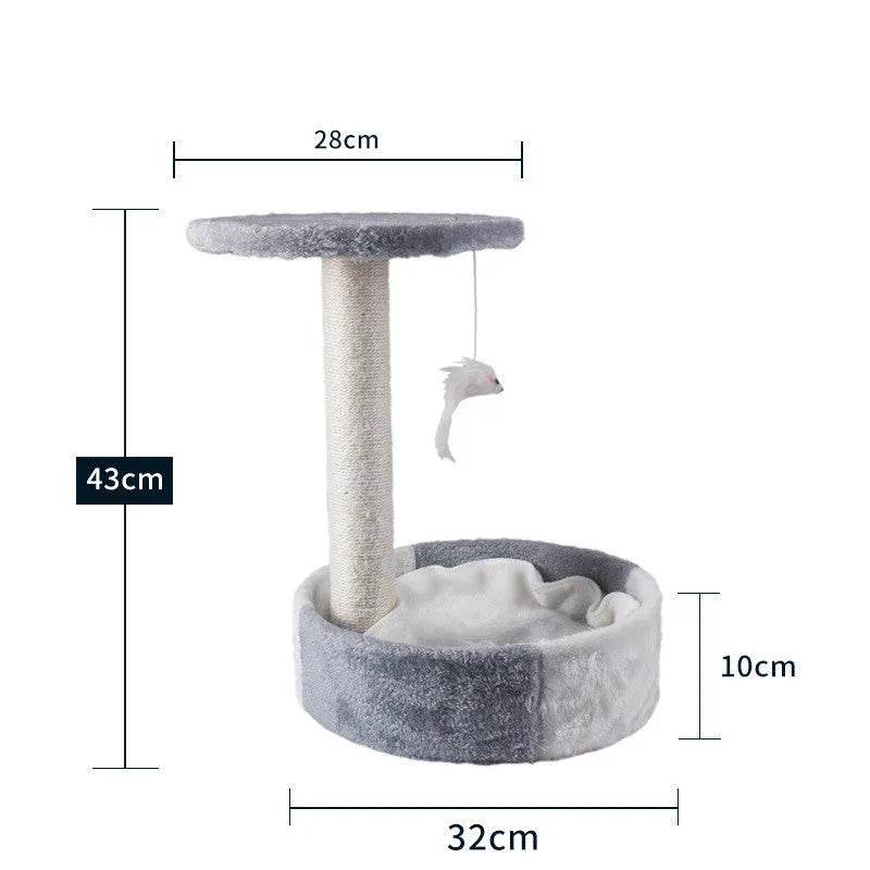 Cat Climbing Frame Litter Tree Integrated Grab - www.Shopthatapp.com