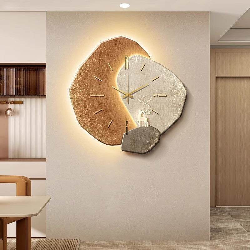 Lucky Stone Restaurant Clock Wall Clock - www.Shopthatapp.com