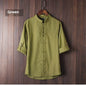 Men's Linen Vintage Plus Size Shirt - www.Shopthatapp.com
