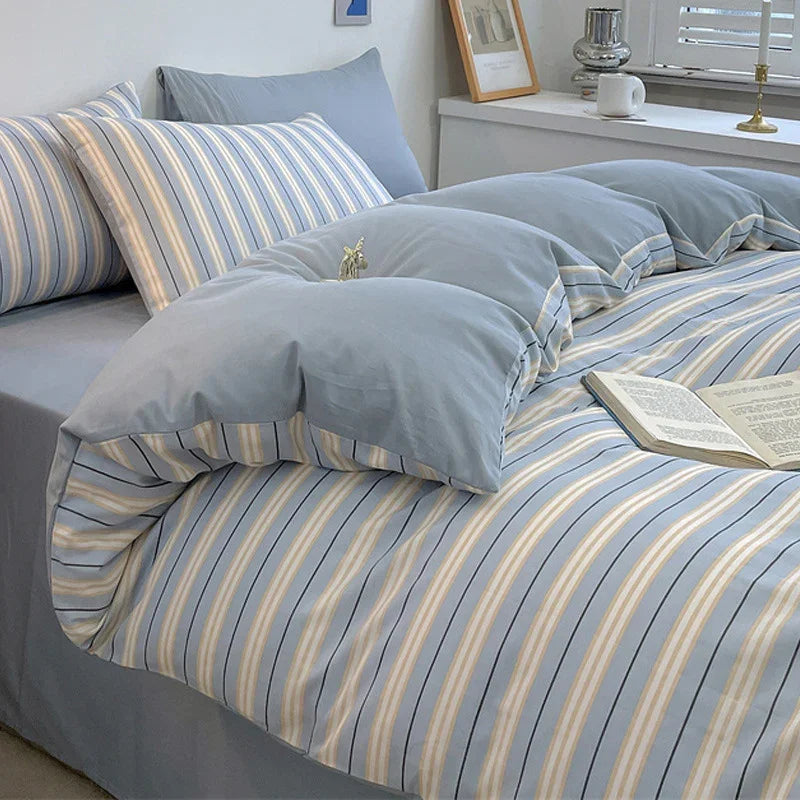 Pure Cotton Class A Four-piece Quilt Cover Household Pure Cotton Bed Sheet Duvet Cover - www.Shopthatapp.com