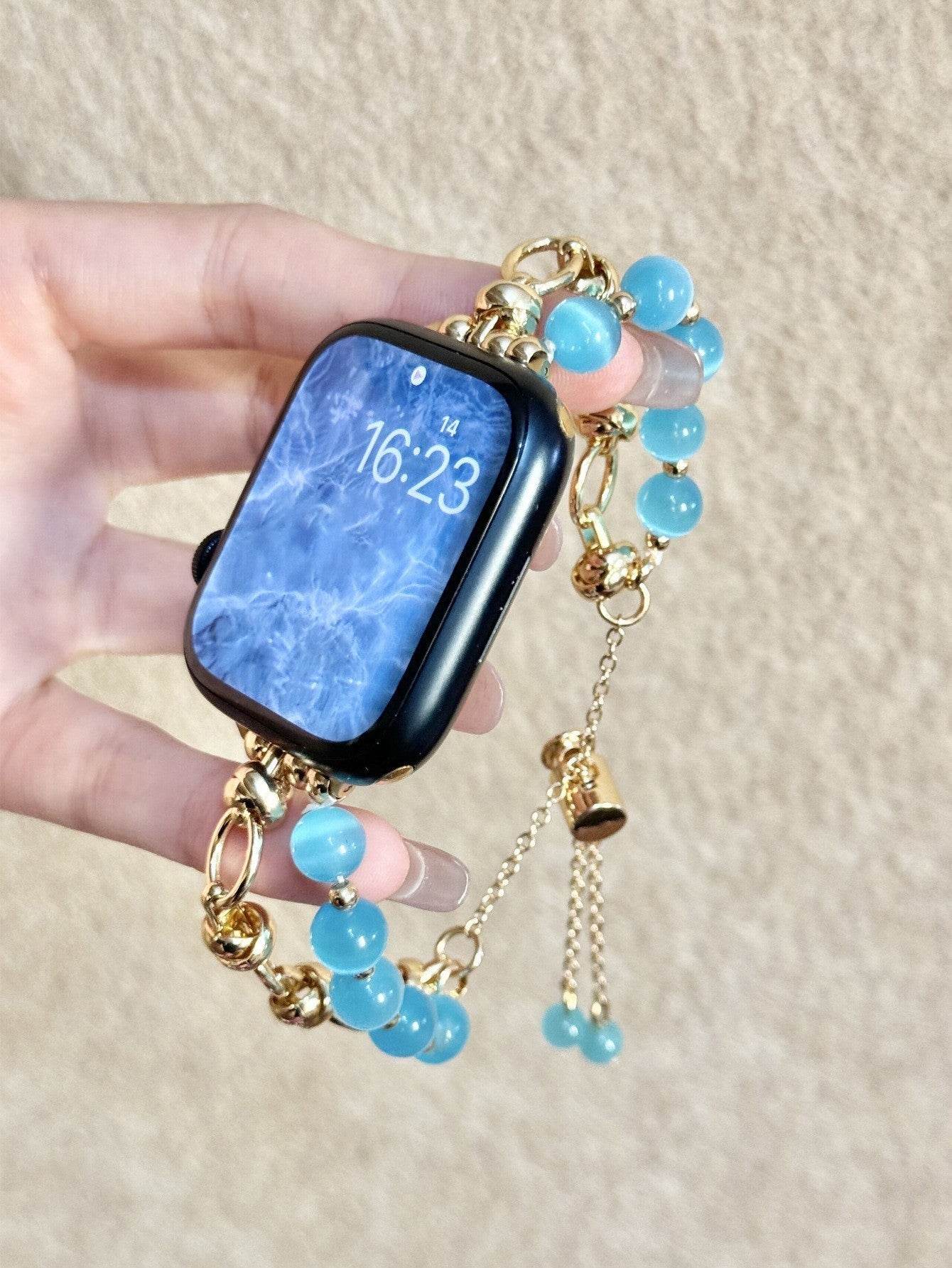 Women Fashion Smart watch Beaded Replacement Watch strap - www.Shopthatapp.com