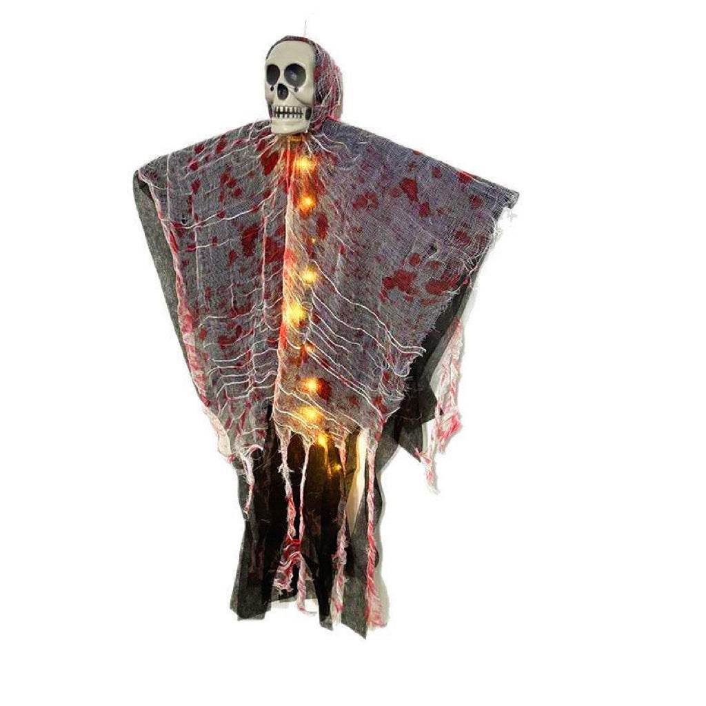 Halloween Decoration Blood-dyed Luminous Skull Hanging Ghost Outdoor Ornaments - www.Shopthatapp.com