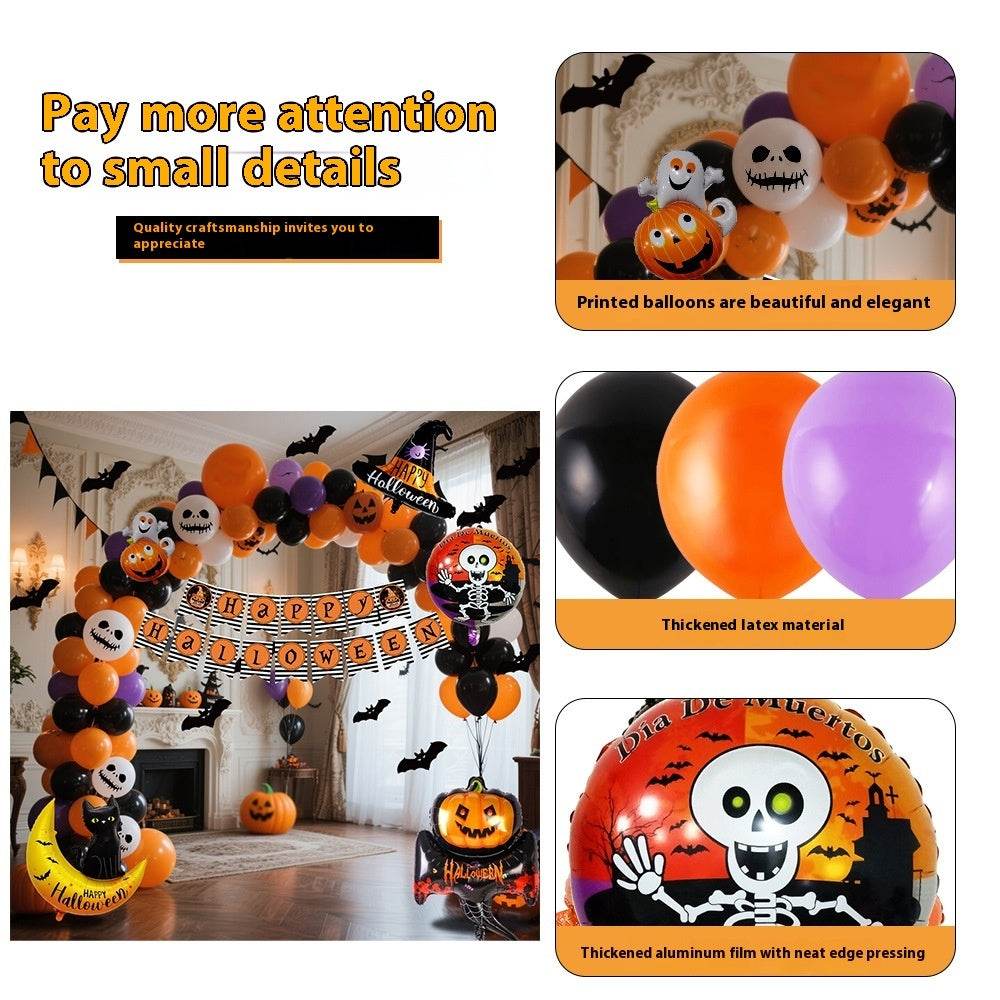 Halloween Hanging Flag Balloon Set Party Decoration Supplies - www.Shopthatapp.com