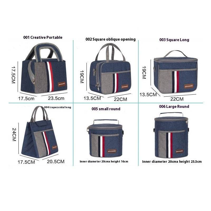 Women Fashion Thermal Insulated Denim Work Lunch Bag - www.Shopthatapp.com