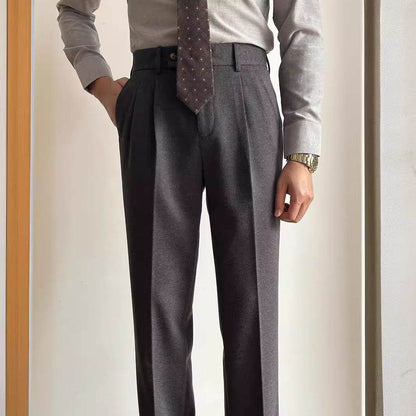 Straight Fitted All-matching formal business Office Work Suit Pants trouser  For Men