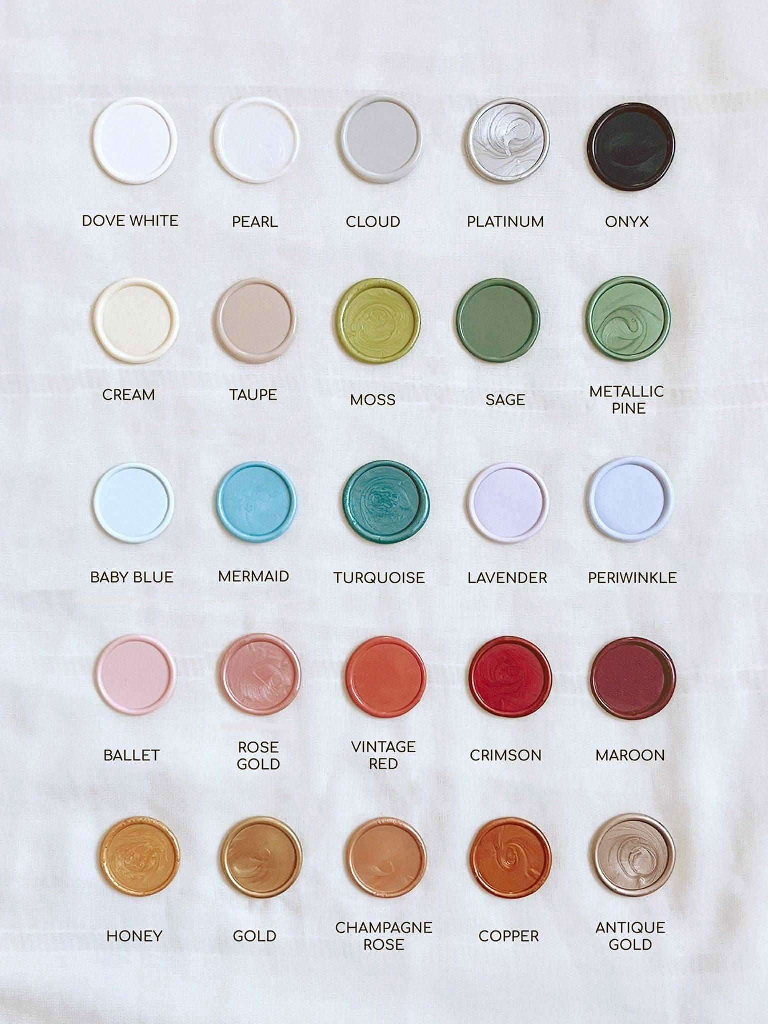 3D Bow wax seals - Set of 9 - www.Shopthatapp.com
