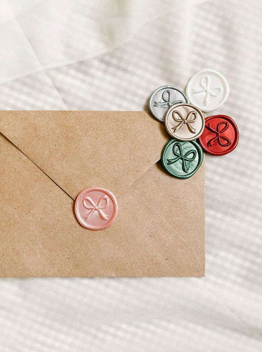 3D Bow wax seals - Set of 9 - www.Shopthatapp.com
