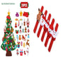 DIY Felt Christmas Tree New Year Toddler Kids Handmade Gift Toys Door Wall Hanging Ornaments Holiday Party Home Decor Set - www.Shopthatapp.com
