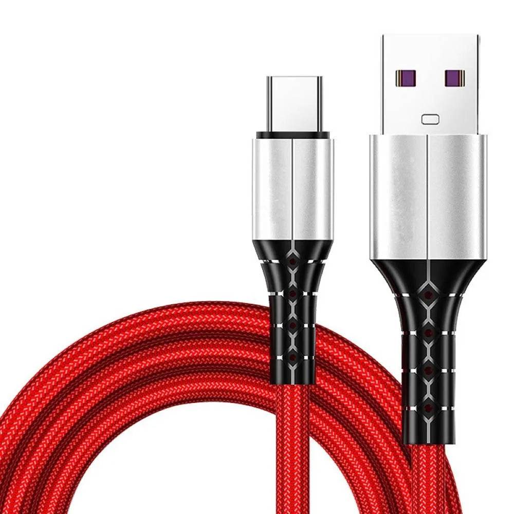 Nylon Braided Mobile Phone Fast Charging Cable - www.Shopthatapp.com