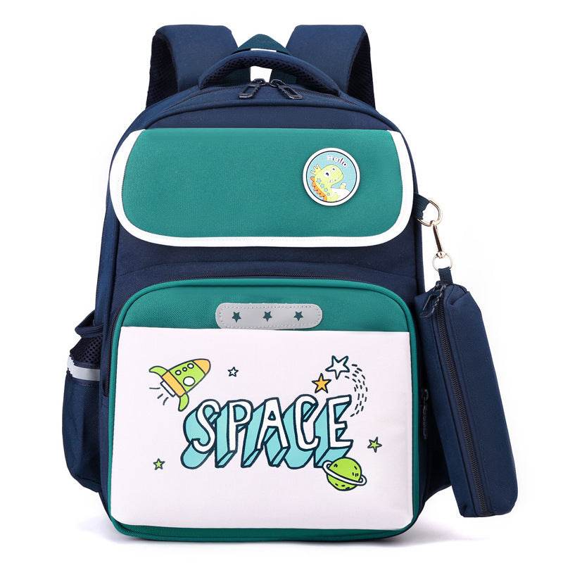 Primary School Large Capacity Spine Supportive Canvas Backpack for school - www.Shopthatapp.com