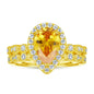 Fashion Ring Set Ladies 925 Sterling Silver Combination Wedding Ring women - www.Shopthatapp.com