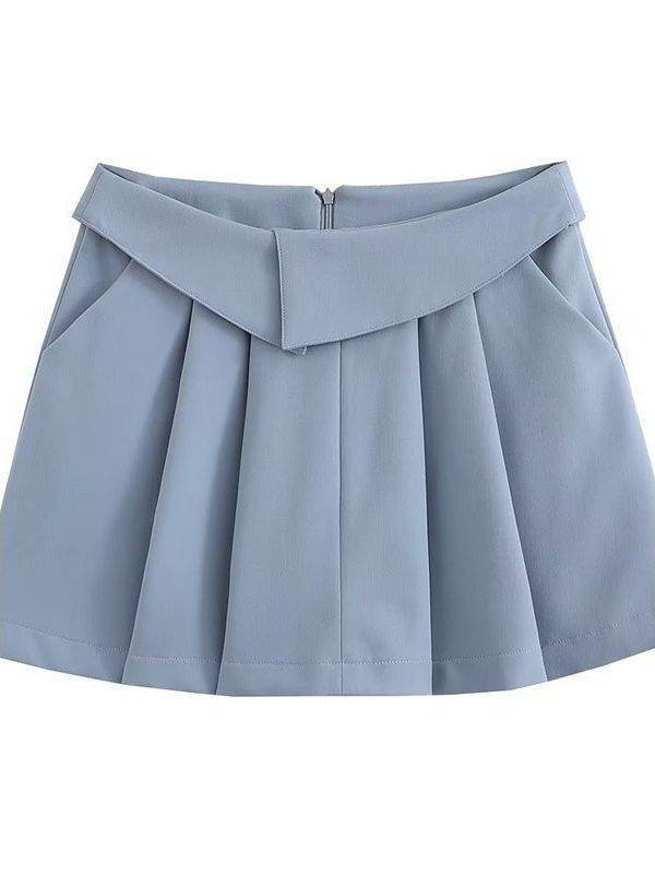 European And American Style College Style High Waist Mini Pleated Skirt - www.Shopthatapp.com