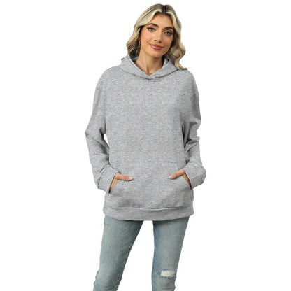 Winter Casual Hooded Pocket Pullover Sweatshirt Women - www.Shopthatapp.com