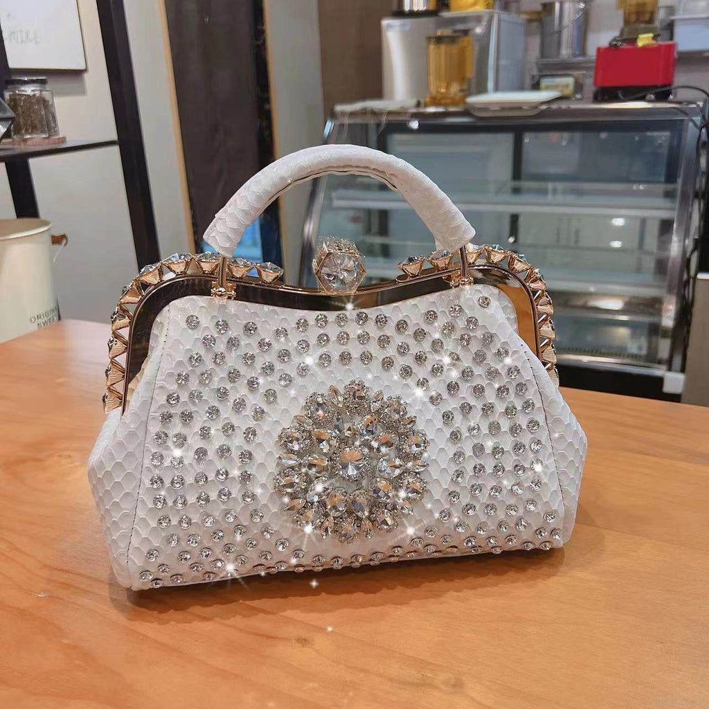 Luxury Large Capacity Diamond Inlaid Cross Body Handbag for women - www.Shopthatapp.com