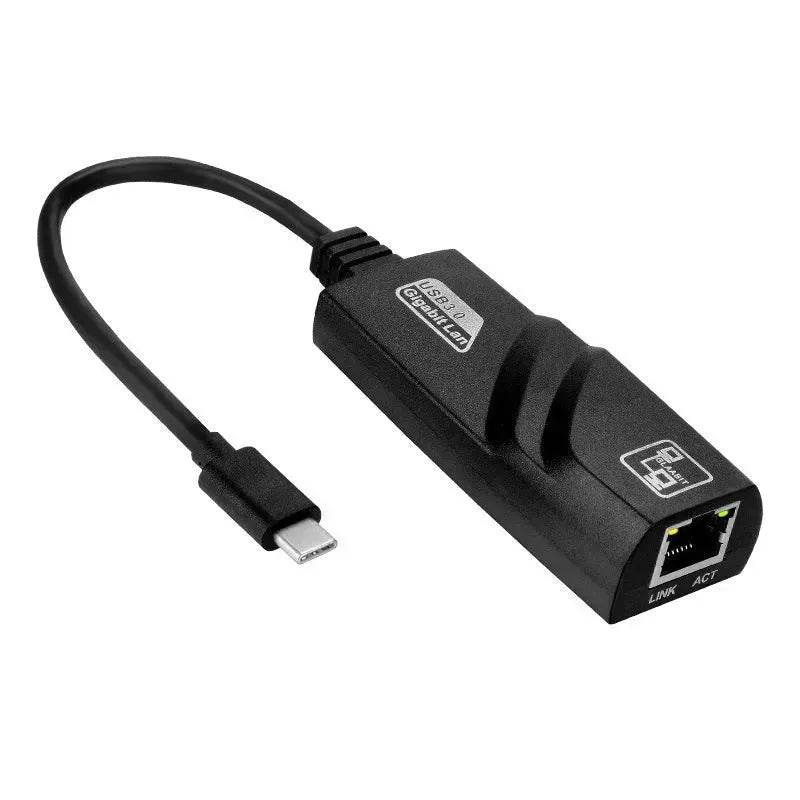 NIC Adapter Cable Type-C To RJ45 Gigabit Network Card To USB 3.1 Port - www.Shopthatapp.com