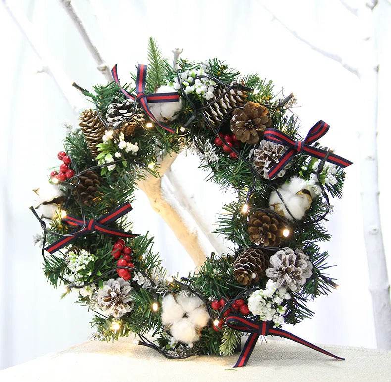 30cm 40cm Christmas Wreath Ornaments Christmas Wreath - www.Shopthatapp.com